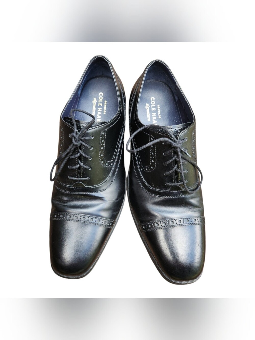 Cole‎ Haan  Grand OS Montgomery Captoe Black Oxford Shoe 10 M Business Office